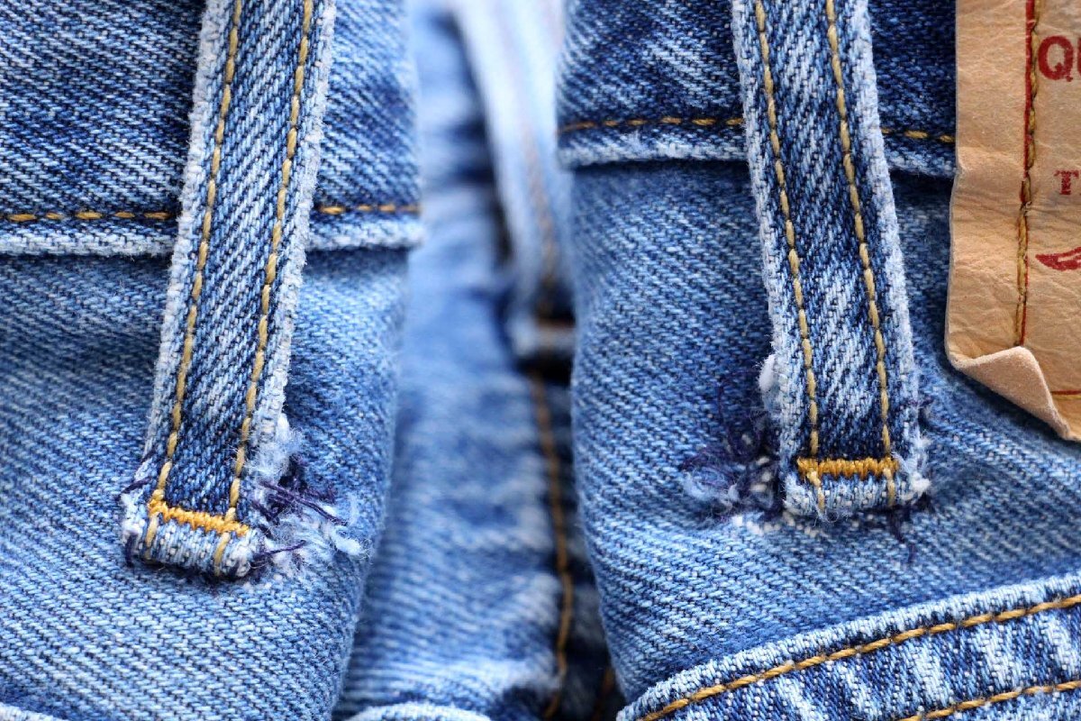 ★00s Levi'sリーバイス 501 ダメージ デニムパンツ W44 L30★SDP4182 特大 ジーンズ ストレート ストーンウォッシュ ビッグサイズ_画像6