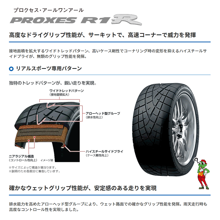 TOYO PROXES R1R 245/40R18 245/40-18 93W トーヨータイヤ プロクセス ハイグリップ ドリフト 取寄せ品 4本送料稅込126,319円~