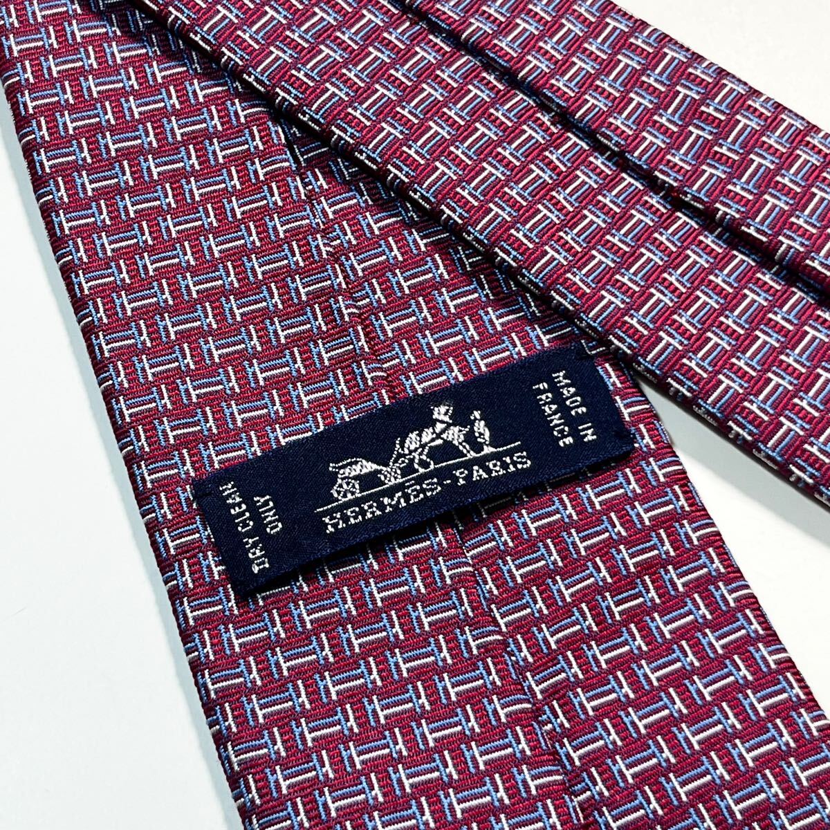 ❣️新品未使用❣️HERMES エルメス ネクタイ H柄 高級シルク ホース 箱あり 希少 極美品 HERMES エルメス ネクタイ H柄 Hモチーフ 馬 ホース