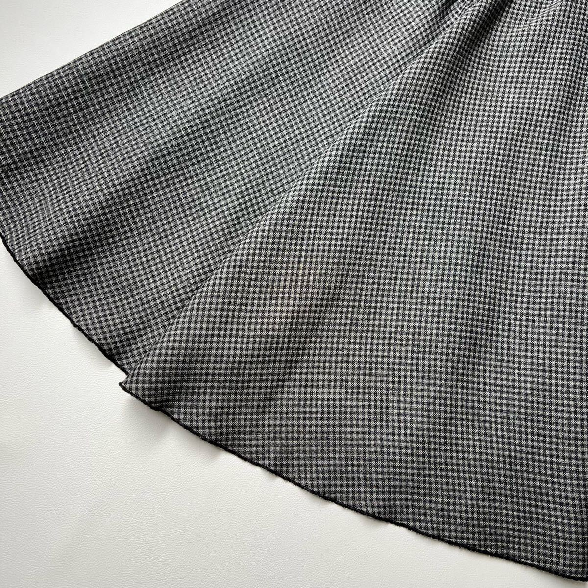 美品 ESTNATION エストネーション フレアスカート ロングスカート チェック グレー 36 レディース_画像5