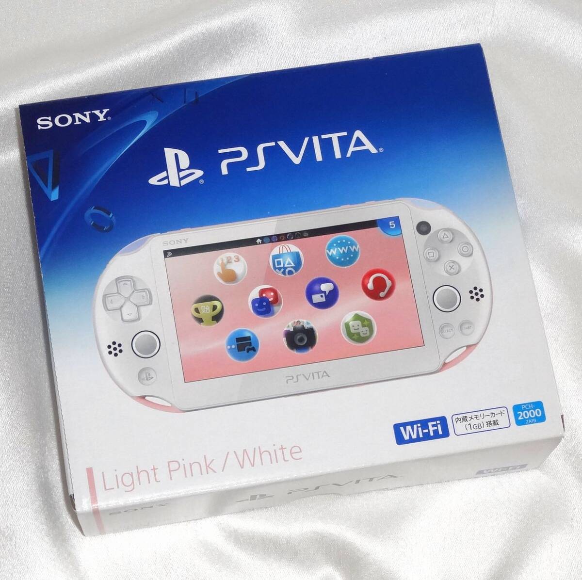 PlayStation Vita Wi-Fiモデル ライトピンク / ホワイト PCH-2000ZA19 PSvita 本体_画像1