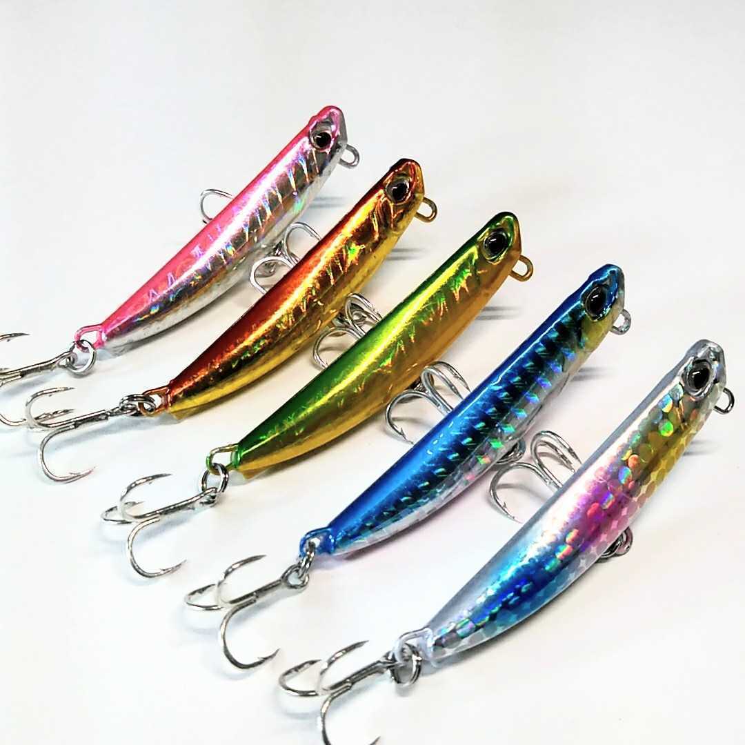 送料無料安心取引！後方重心メタルジグ30g 5個セット　fi　lipper30ヒラメ、マゴチ、シーバス　_画像2