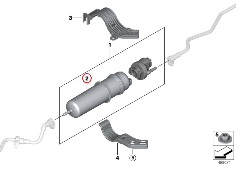 BMW G01 X3 xdrive20d 20dx M40d フューエルフィルター 燃料フィルター 13328591019 新品 純正OEM品_画像2
