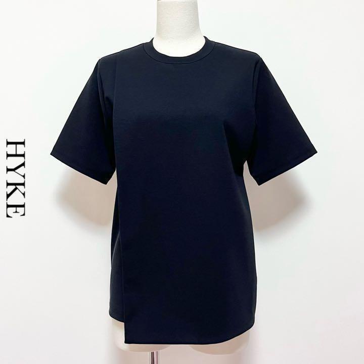 【タグ付未使用】HYKE 半袖Tシャツ HYKE ハイク アシンメトリー Tシャツ カットソー 美品|Yahoo
