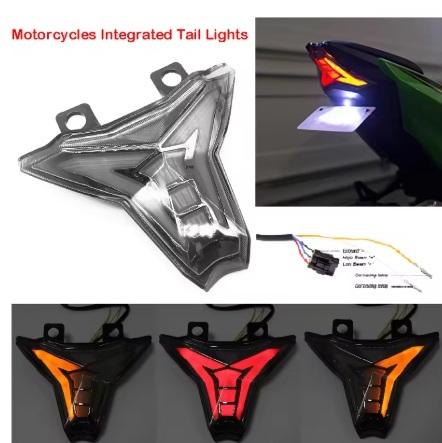 ファイバーフルLEDクリアテールランプ クリア LED テールライト テールランプ ブレーキ 社外 カスタム