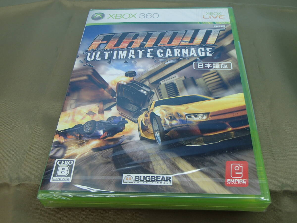 新品　XBOX360　FLATOUT ULTIMATE CARNAGE　フラットアウト アルティメットカーネイジ