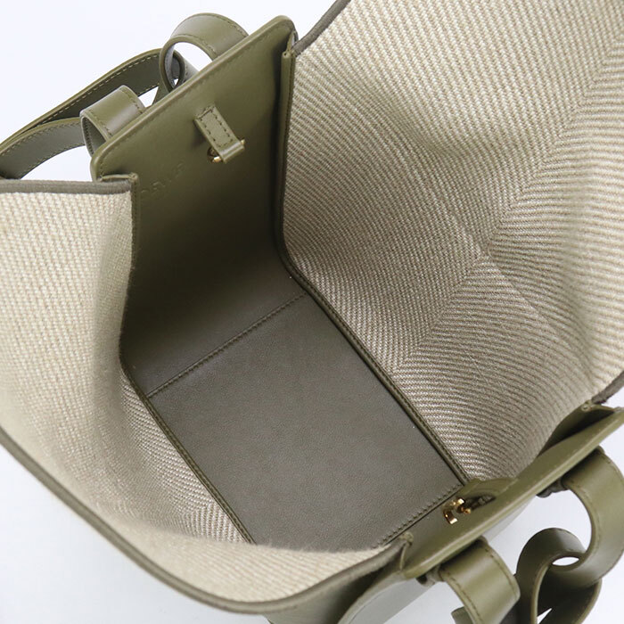 【中古?未使用】 LOEWE ロエベ ハンドバッグ ハンモックバッグ スモール レディース グリーン