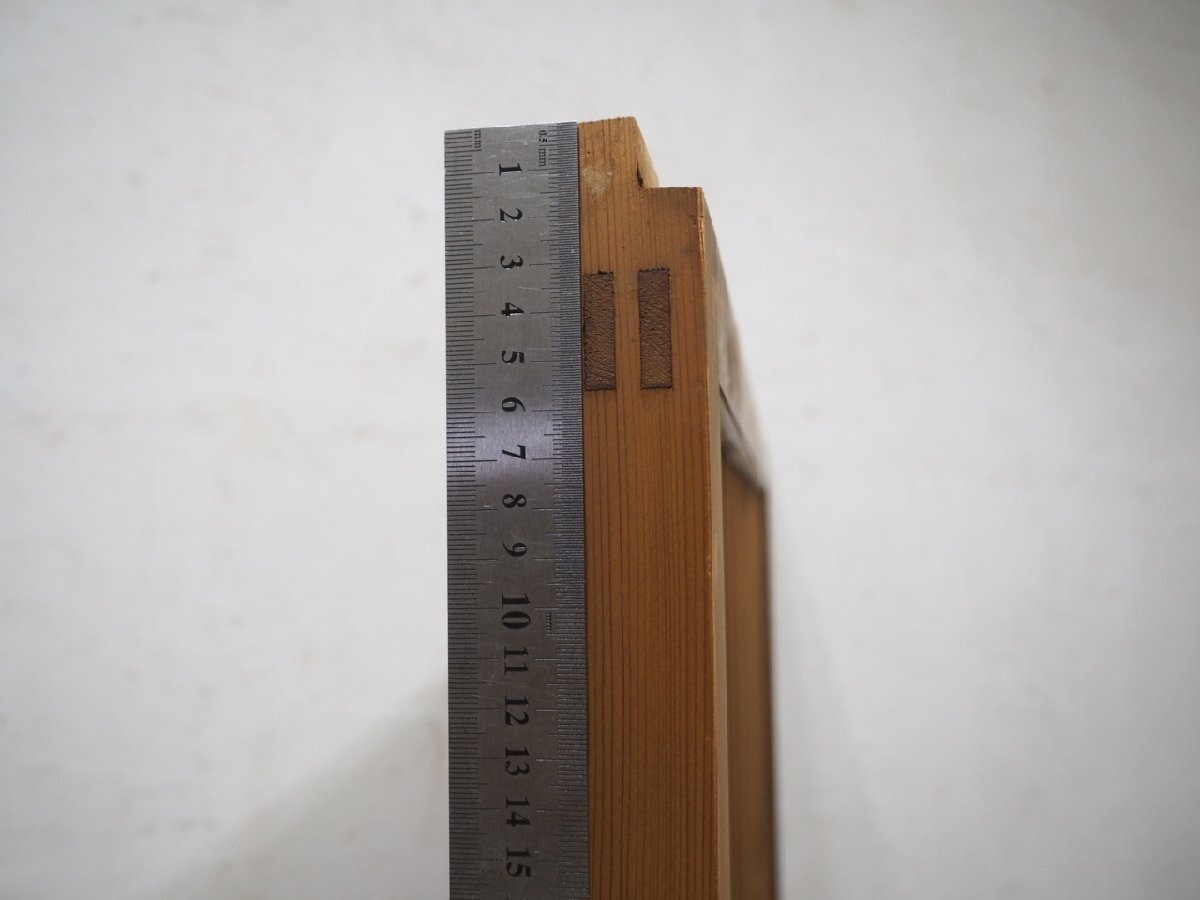 アンティークタモの木製 格子のデザイン 水屋 5引き出し Amazon.co.jp: タM0157(2)【H176cm×W92cm】×2枚ヴィンテージ格子