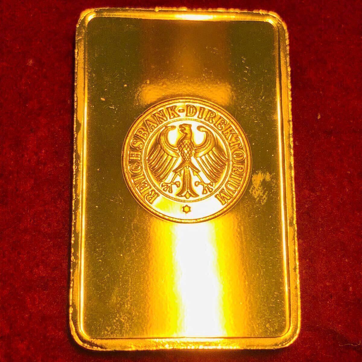 A562 ドイツ 帝国銀行 ゴールドバー 美品 大型金貨 カプセル付き 金貨 ドイツ 帝国銀行 ゴールドバー 美品 大型金貨 カプセル付き