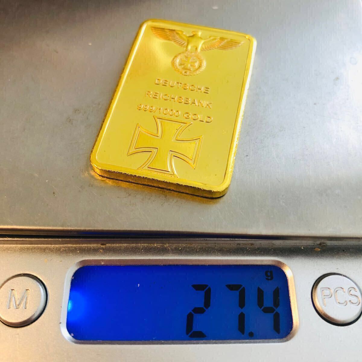A562 ドイツ 帝国銀行 ゴールドバー 美品 大型金貨 カプセル付き 金貨 ドイツ 帝国銀行 ゴールドバー 美品 大型金貨 カプセル付き
