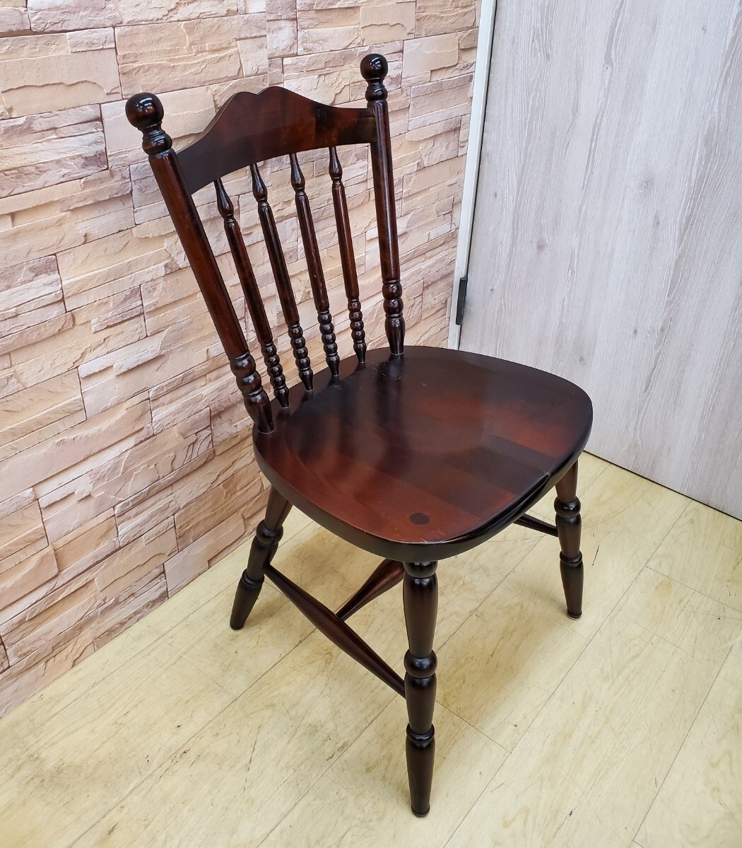 北海道民芸家具 ウィンザーチェア ② 樺材 ダイニングチェア 椅子 カバ材 北海道民芸家具 ウィンザーチェア ② 樺材 ダイニングチェア