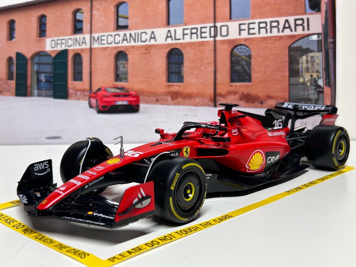  распродажа! Burago 1/18 Ferrari SF23 #16 CHARLES LECLERC Ferrari BBurago ru clair миникар 