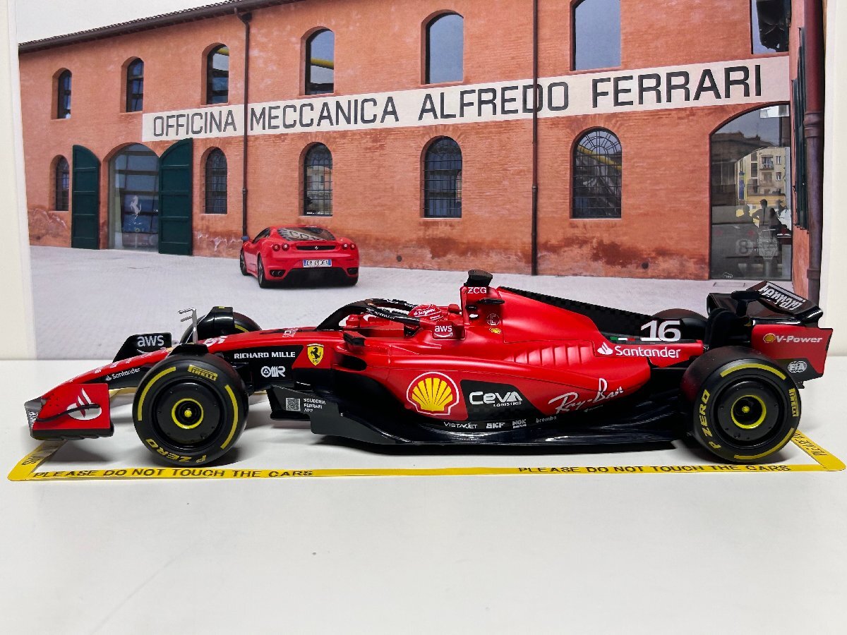  распродажа! Burago 1/18 Ferrari SF23 #16 CHARLES LECLERC Ferrari BBurago ru clair миникар 