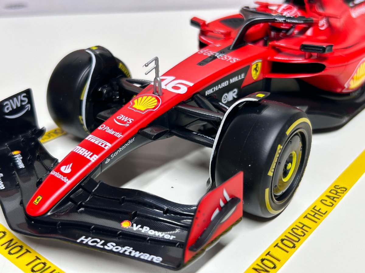  распродажа! Burago 1/18 Ferrari SF23 #16 CHARLES LECLERC Ferrari BBurago ru clair миникар 