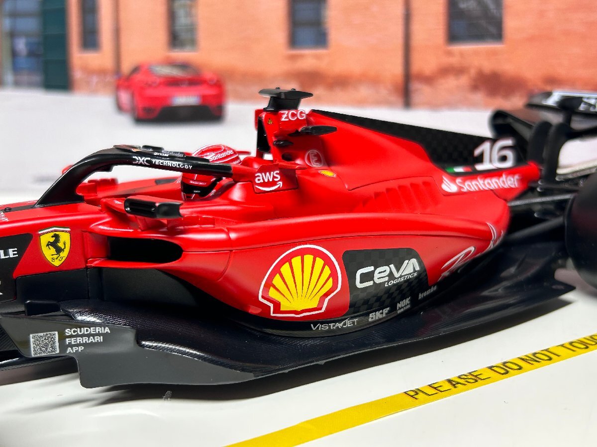  распродажа! Burago 1/18 Ferrari SF23 #16 CHARLES LECLERC Ferrari BBurago ru clair миникар 