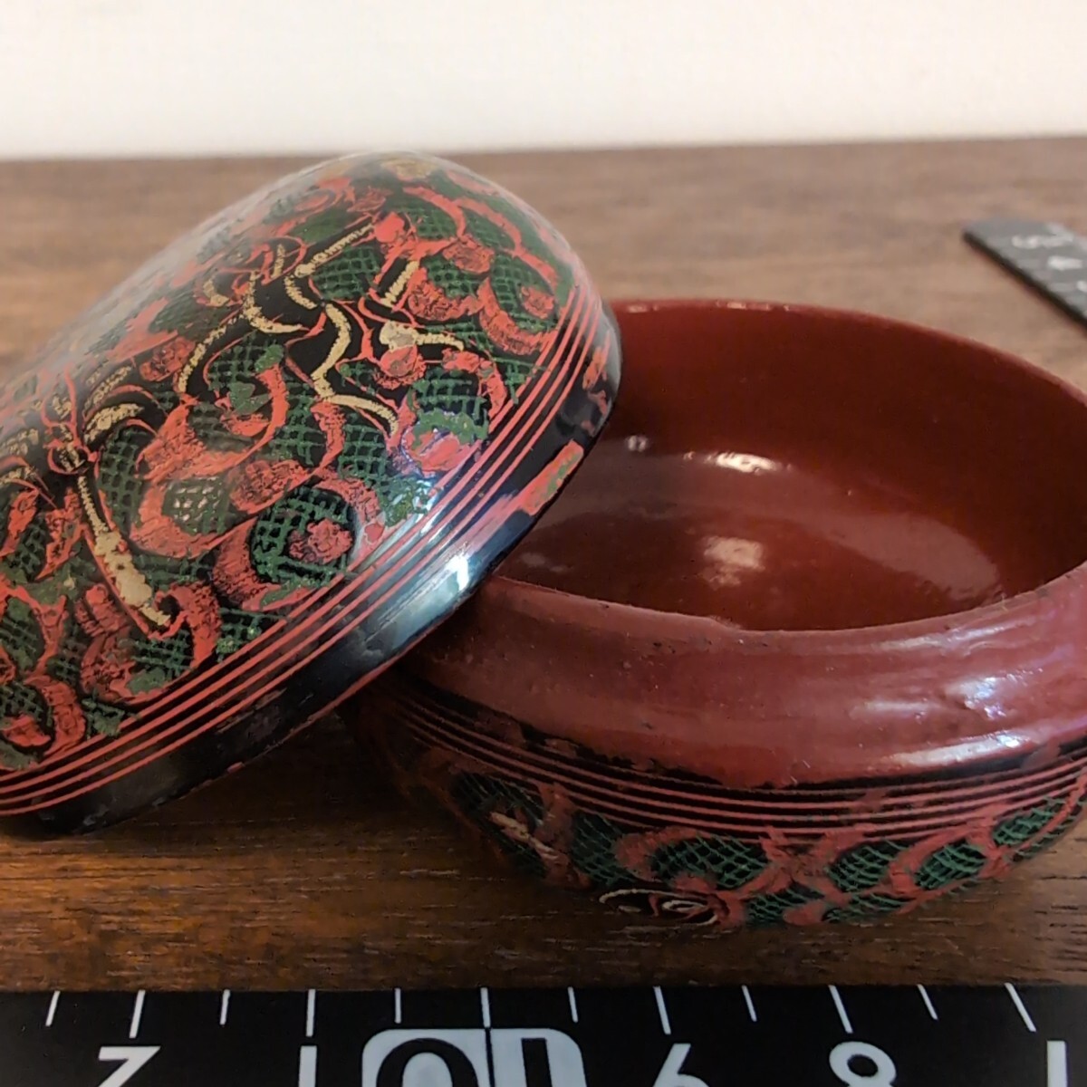 きんま香合 古道具 骨董 漆器 香合 茶道具 古美術 きんま香合 古道具 骨董 漆器 香合 茶道具 古美術 漆芸 時代