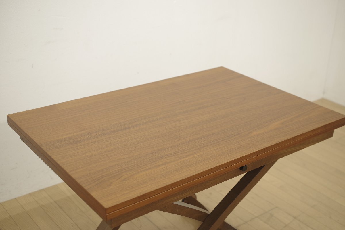 展示品 カリガリス コヌビア マスコッティ 昇降テーブル ウォールナット エクステンション ダイニング リビング デザイナーズ 19萬