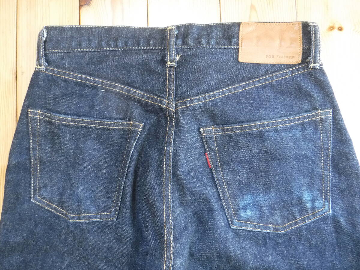 C52◇【超美品?濃い紺）◇FOB FACTORY◇W38X2cm◇ヴィンテージタイプ?ジーンズ◇赤耳?赤タブ◇ F.O.B.ファクトリー◇