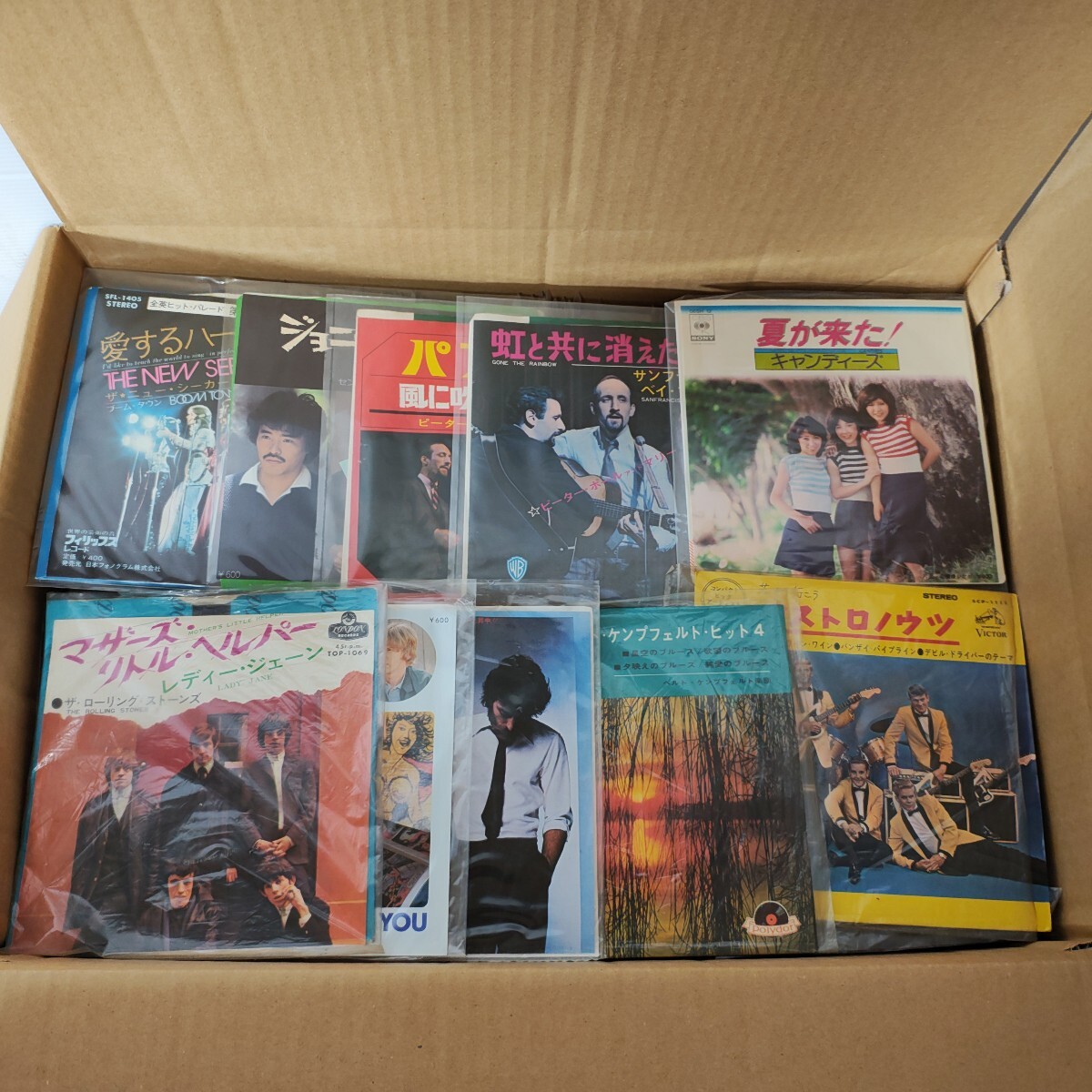 約400枚 セット EP まとめ売り 洋楽 邦楽 その他 大量 中古レコード 1円スタート レコード EP盤 邦楽 ロック 洋楽 約400枚 160サイズ