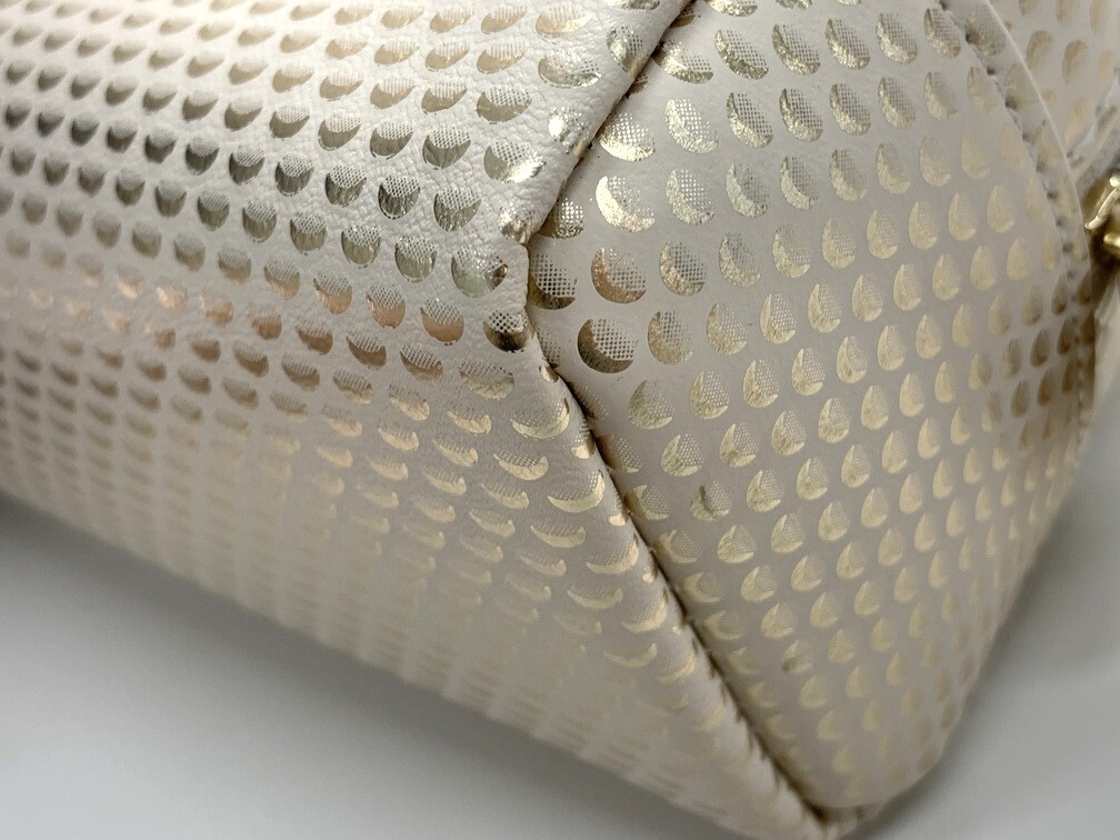 BVLGARI ブルガリ ポーチ ゴールド系 【中古】 ブランド 小物 総柄 メイク道具入れ 化粧ポーチ AEN9814GI_画像9