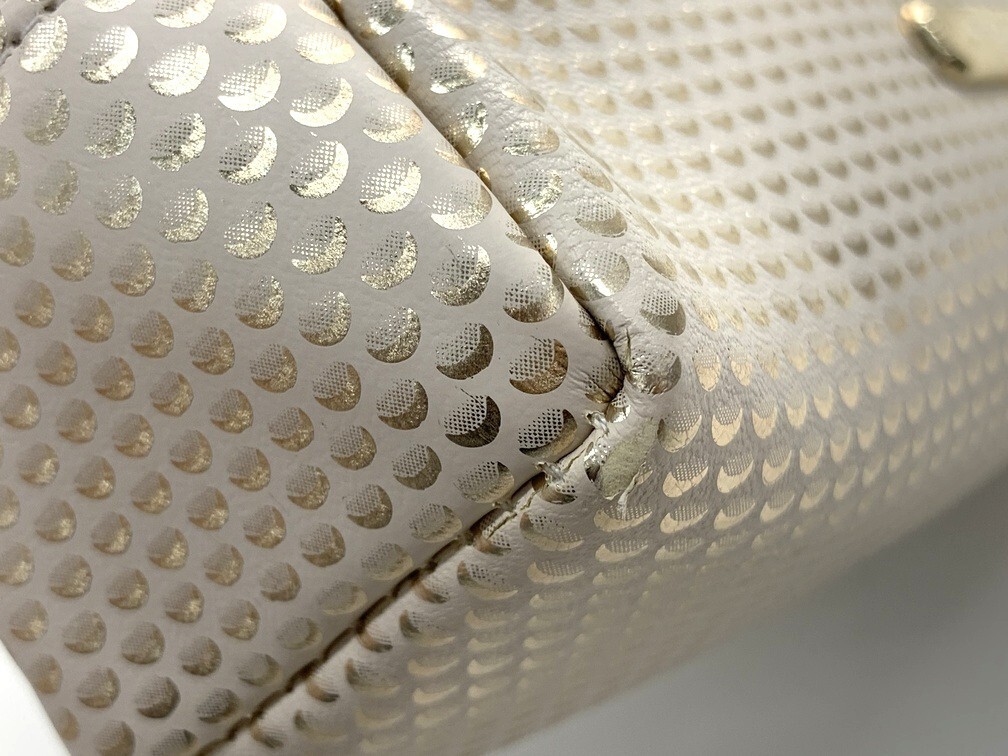 BVLGARI ブルガリ ポーチ ゴールド系 【中古】 ブランド 小物 総柄 メイク道具入れ 化粧ポーチ AEN9814GI_画像10