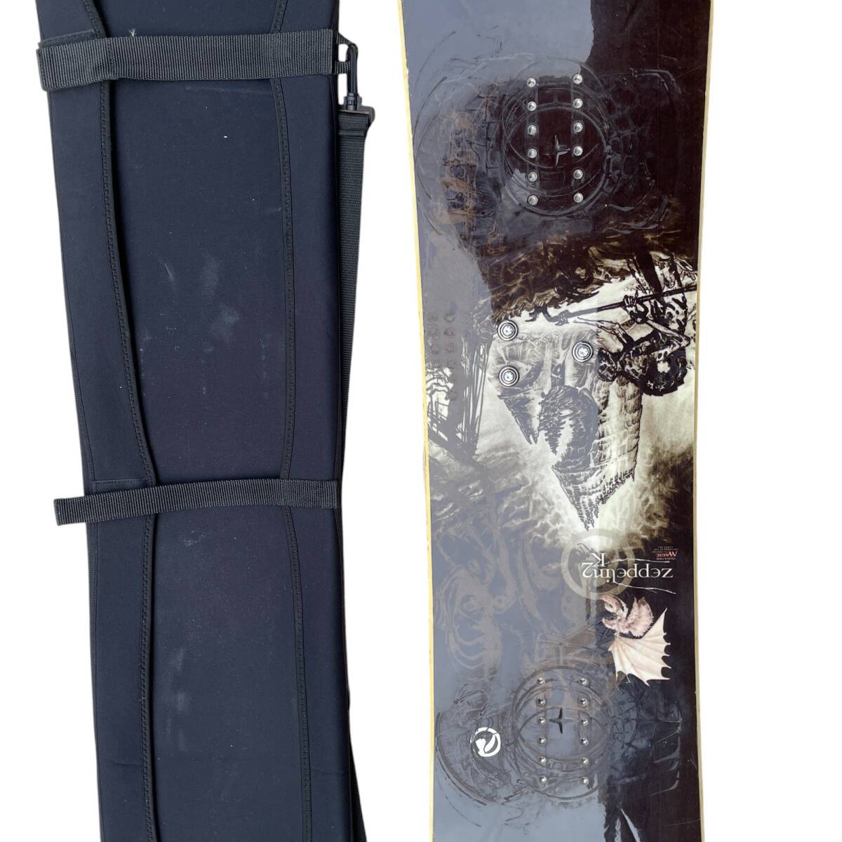 ◆中古品◆K2 ケーツー ZEPPELIN ゼッペリン スノーボード 板 約155cm ソフトカバー付 kyX14269N
