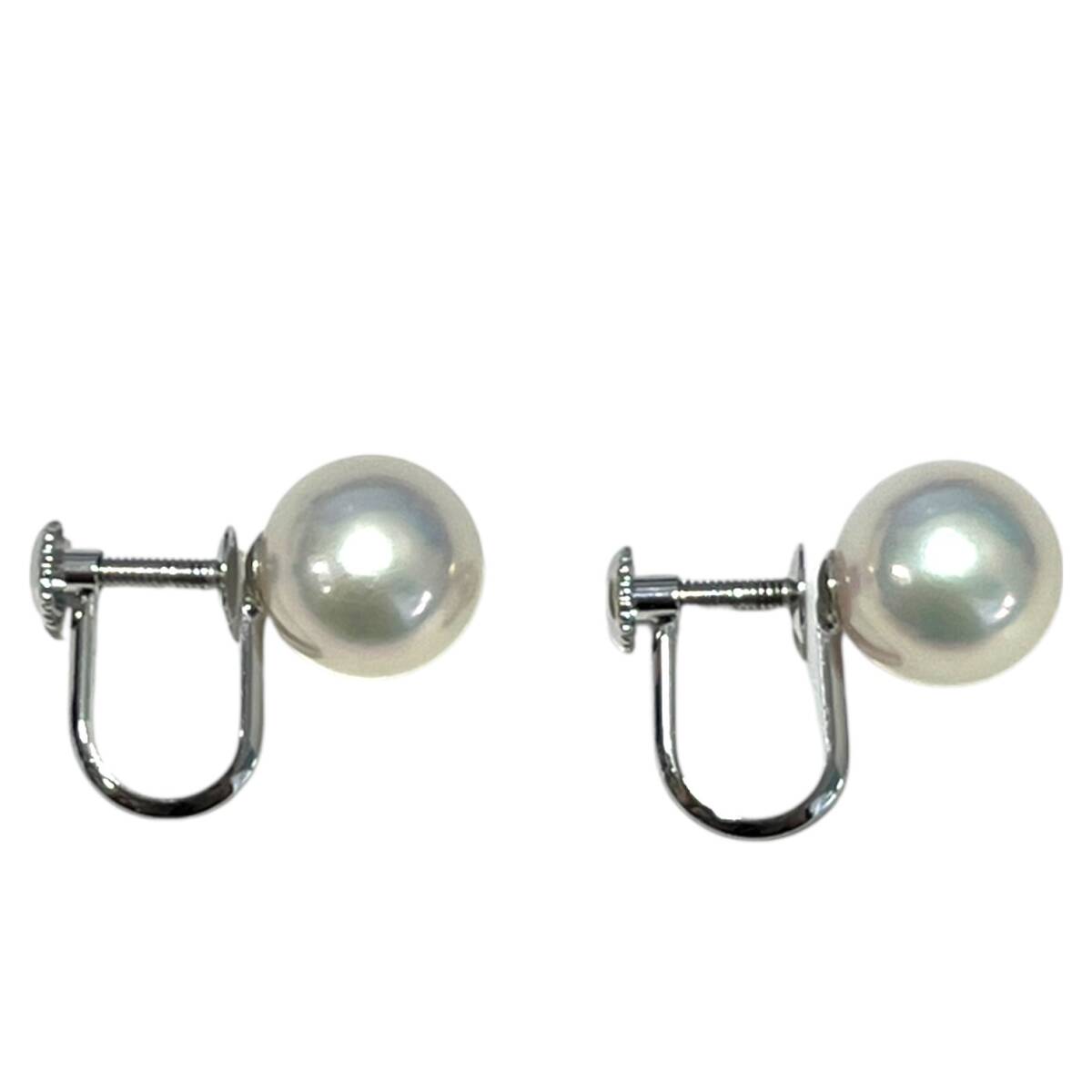 ■中古品■WGK14 パールイヤリング 総重量約2.68g レディース アクセサリー 本体のみOFE7-91Z_画像1