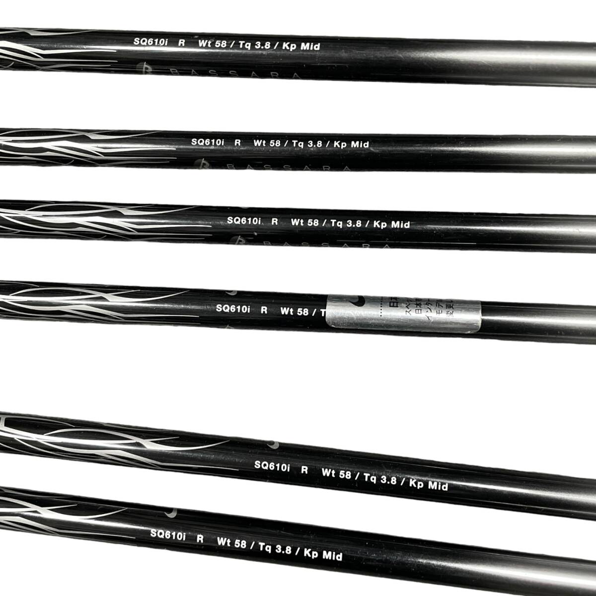 ◆中古品◆ナイキ NIKE ゴルフ SQ サスクワッチ マッハスピード フォージド 6本セット BASSARA バサラ SQ610i X47620NL_画像3