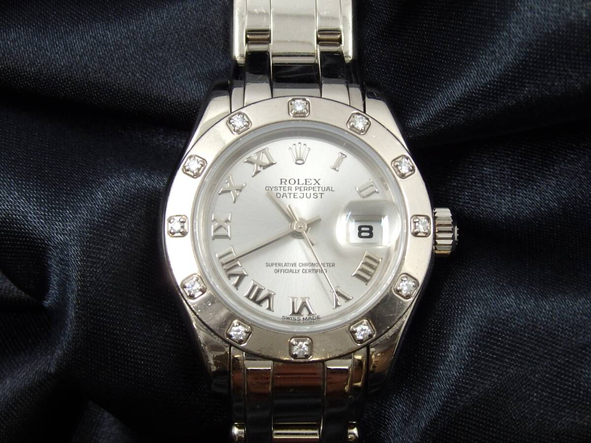★中古★ROLEX 69319 18K 750 ロレックス デイトジャスト パールマスター ベゼル12Pダイヤ 箱 ギャラ / OFG58625O