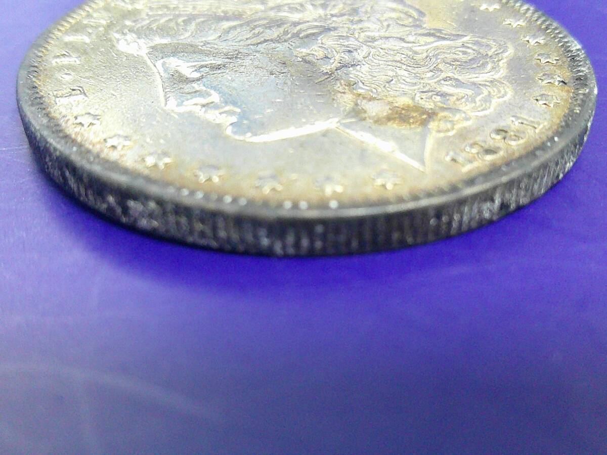 このパパ　アメリカ合衆国　モルガンダラー（１ドル）銀貨　１８８１ Ｓ 1878年 モルガン ダラー 銀貨 1ドル シルバー モルガン ヘッド