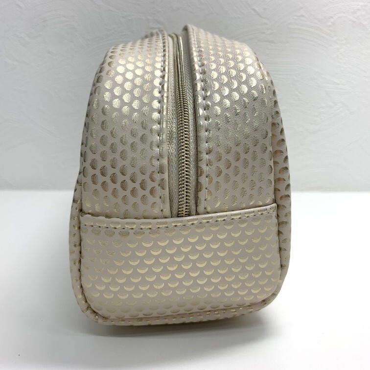 BVLGARI ブルガリ ポーチ ゴールド系 【中古】 ブランド 小物 総柄 メイク道具入れ 化粧ポーチ AEN9814GI_画像4