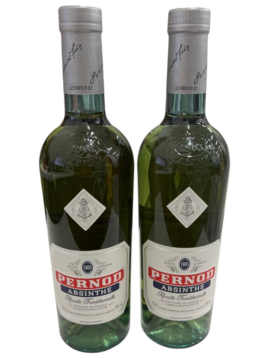◎未開栓品◎PERNOD ABSINTHE ペルノ アブサン 68% 700ml リキュール スピリッツ 2本 セット I2909COA