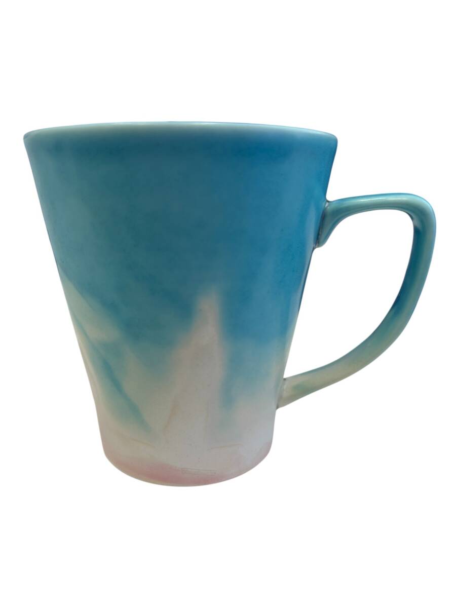 【未使用品】青と白のグラデーション マグカップ 陶芸家 松本昌樹氏 希少品 和モダン(FTH416FT)_画像3