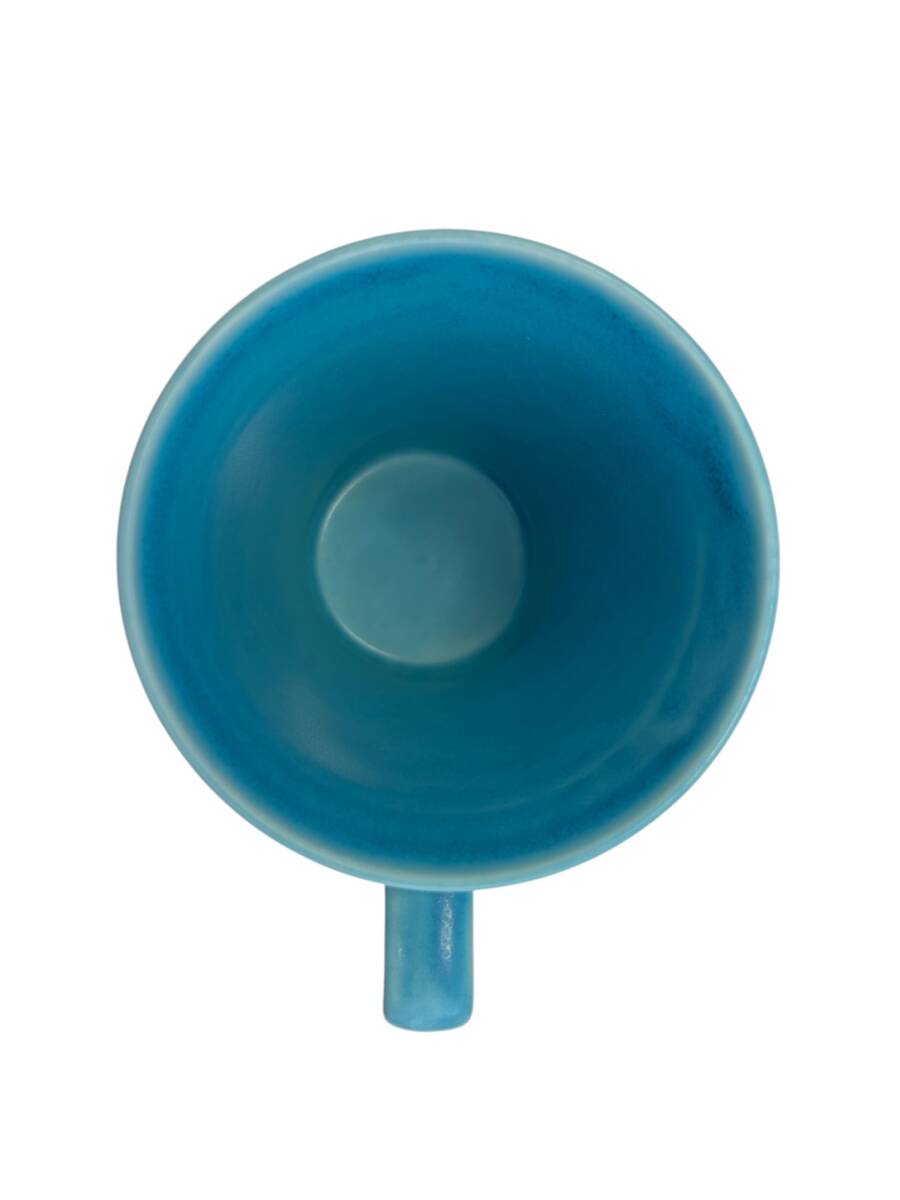 【未使用品】青と白のグラデーション マグカップ 陶芸家 松本昌樹氏 希少品 和モダン(FTH416FT)_画像5