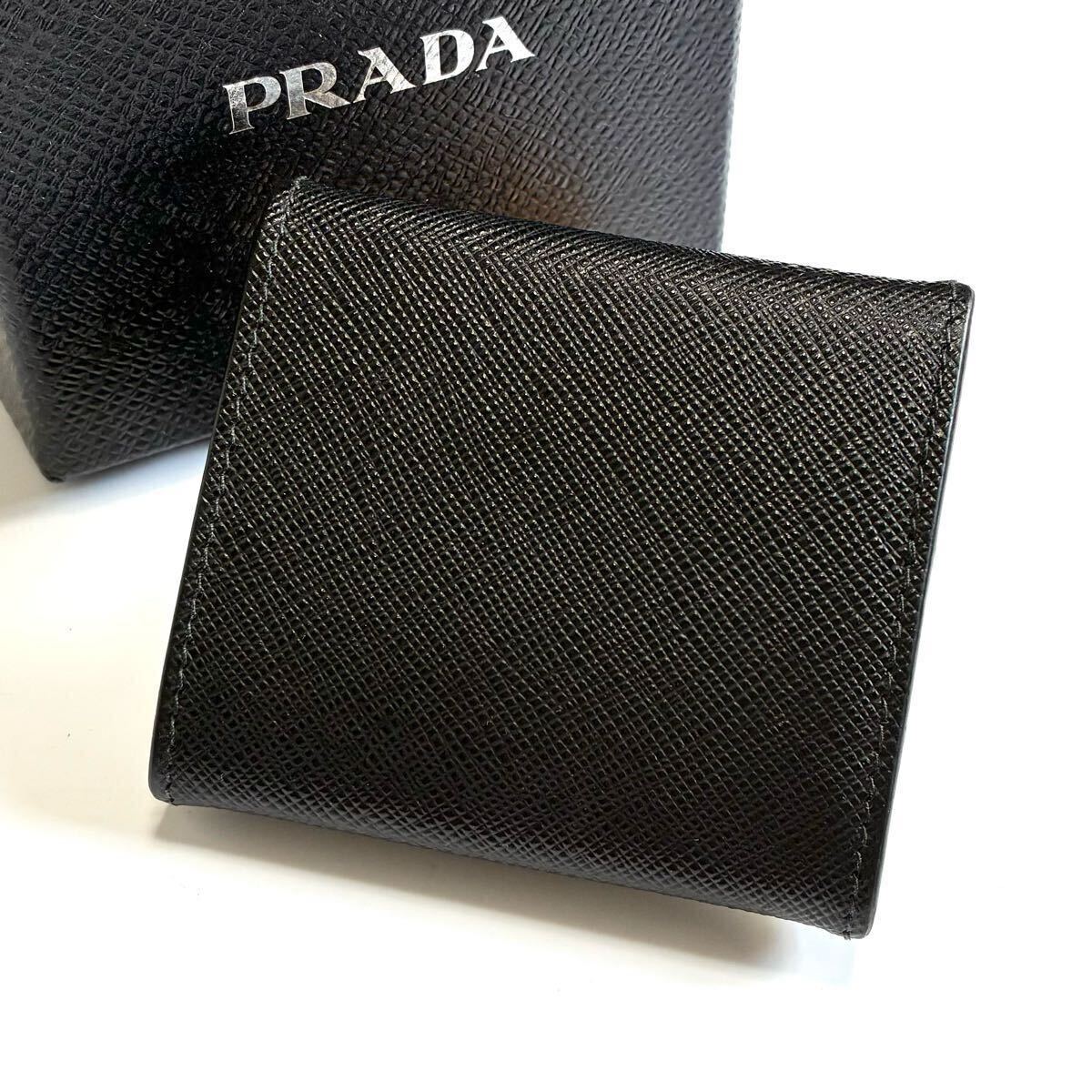 PRADA プラダ 財布・コインケース 黒 - 4500525E0070 PRADA プラダ コインケース 小銭入れ 財布 サフィアーノレザー