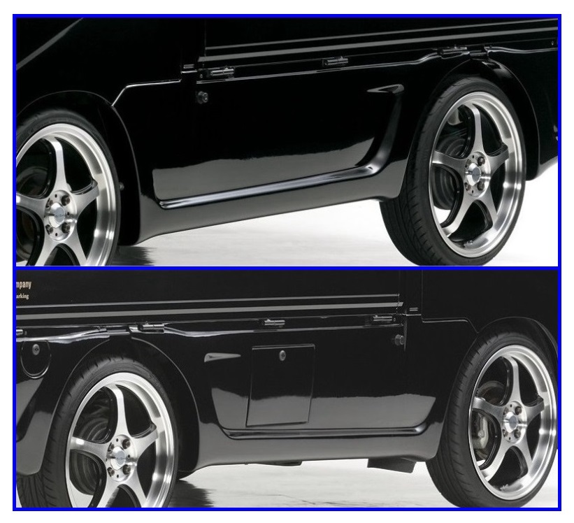 *Kei Zone.. обвес 3 пункт KIT( спойлер "губа" Ver.2/ боковая панель / задний бампер ) Hijet Truck S210P поздняя версия