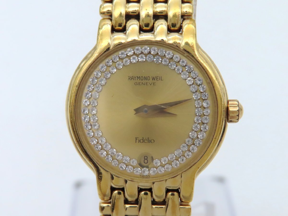 1円 レイモンドウィル 4702 GP シャンパン文字盤 レディース 稼働 QZ 22759 LE