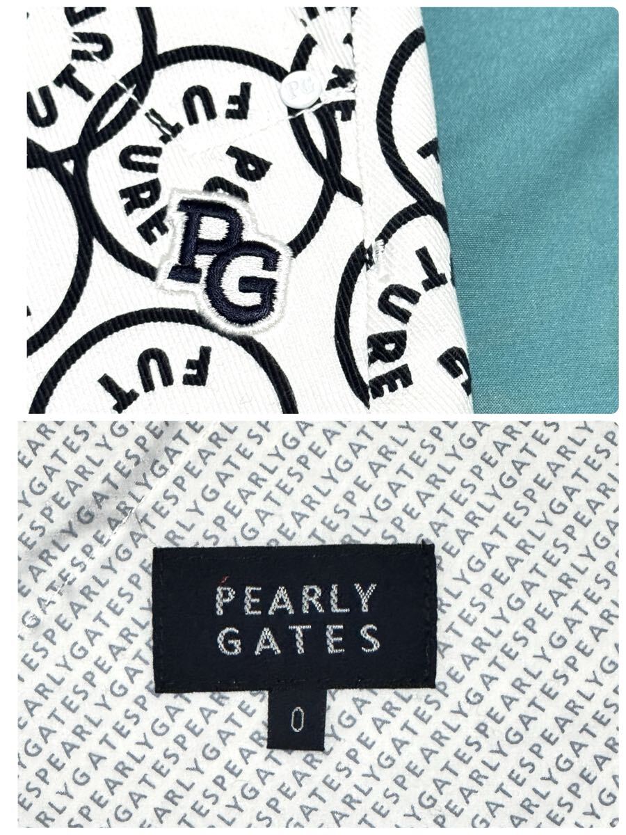 【新品タグ付】パーリーゲイツ 総柄 スカート 0 ゴルフ 春夏可愛い 白黒_画像9