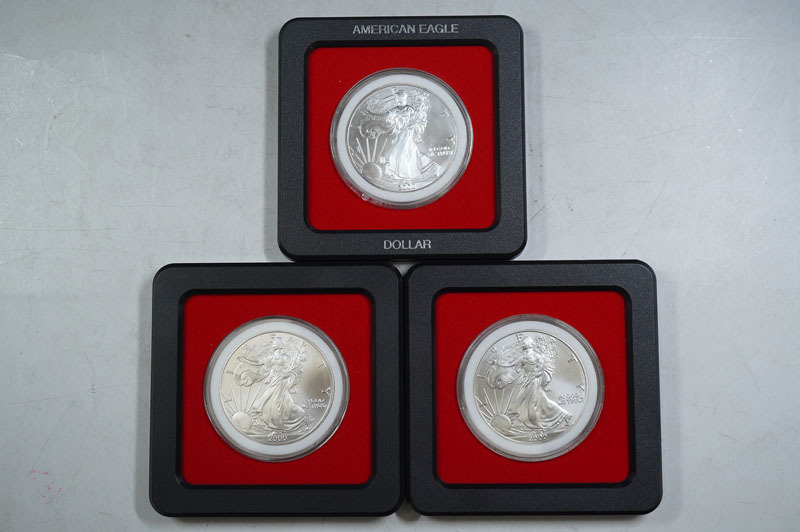 アメリカ イーグル銀貨 1オンス 2000年 1円~【G164】アメリカ イーグル銀貨 2000年 1オンス 1OZ コイン