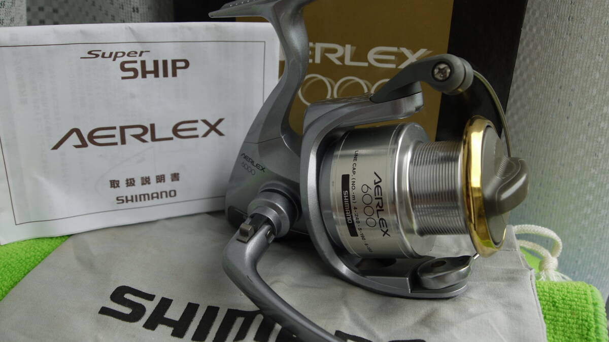 良品 1000円スタート シマノ エアレックス ＡＥＲＬＥＸ ６０００ 機関良好！！遠投かご釣り、大物狙いに。