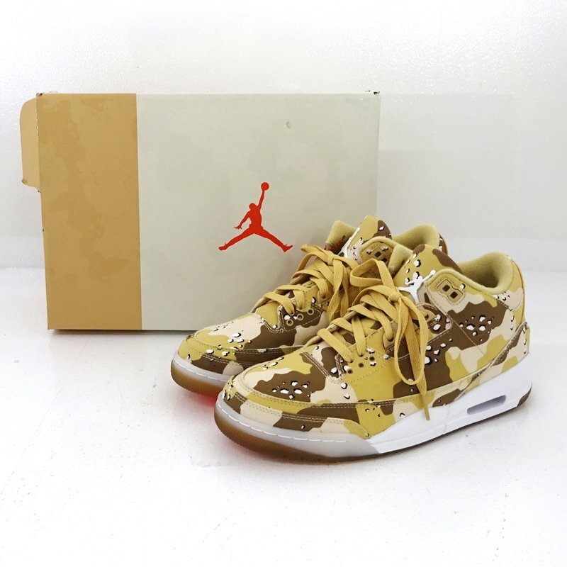 WMNS WNBA × AIR JORDAN 3 RETRO TEX "DESERT CAMO" HM4301-200 (ダークドリフトウッド/ヘンプ/ベルベットブラウン/セイル)
