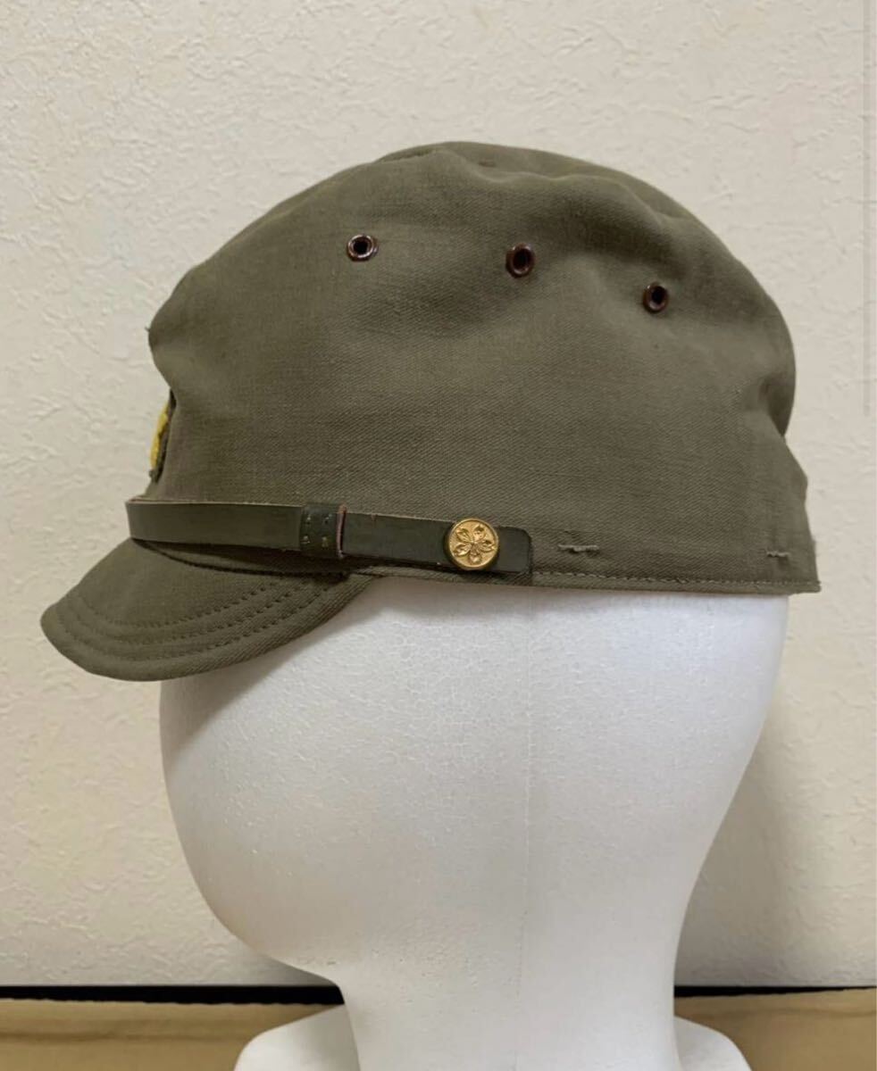 日本陸軍 将校用軍帽 旧日本軍陸軍将校用棉製略帽精巧複製中号/日本軍日本陸軍軍刀図