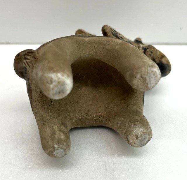 ★ 82875 タイ製 宋胡録 褐釉象形 8.0ｘ4.1ｘ6.8ｃｍ 東南アジア 陶器 展示品 1826 ★_画像7