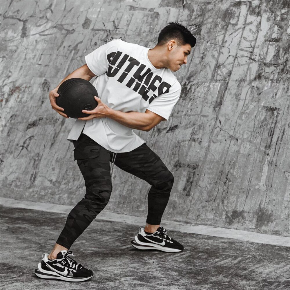 【送料無料】TAIGER Tシャツ RUTHLESS 白 Mサイズ☆トレーニング ジムウェア_画像2
