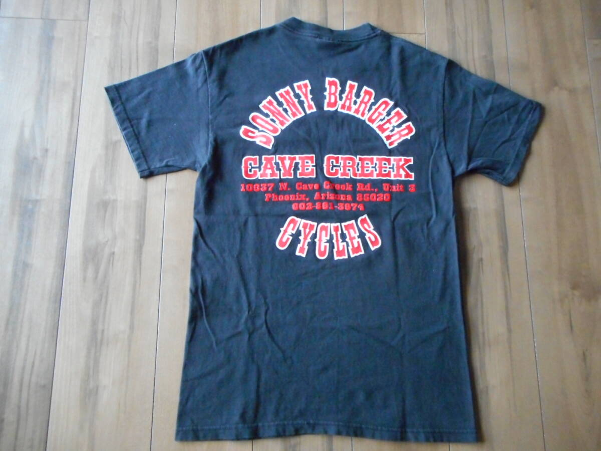 レア 90s HELLS ANGELS ヘルズエンジェルス SONNY BARGER CYCLES CAVE CREEK ソニーバージャー Hanes ヘインズ ジャマイカ制 Tシャツ