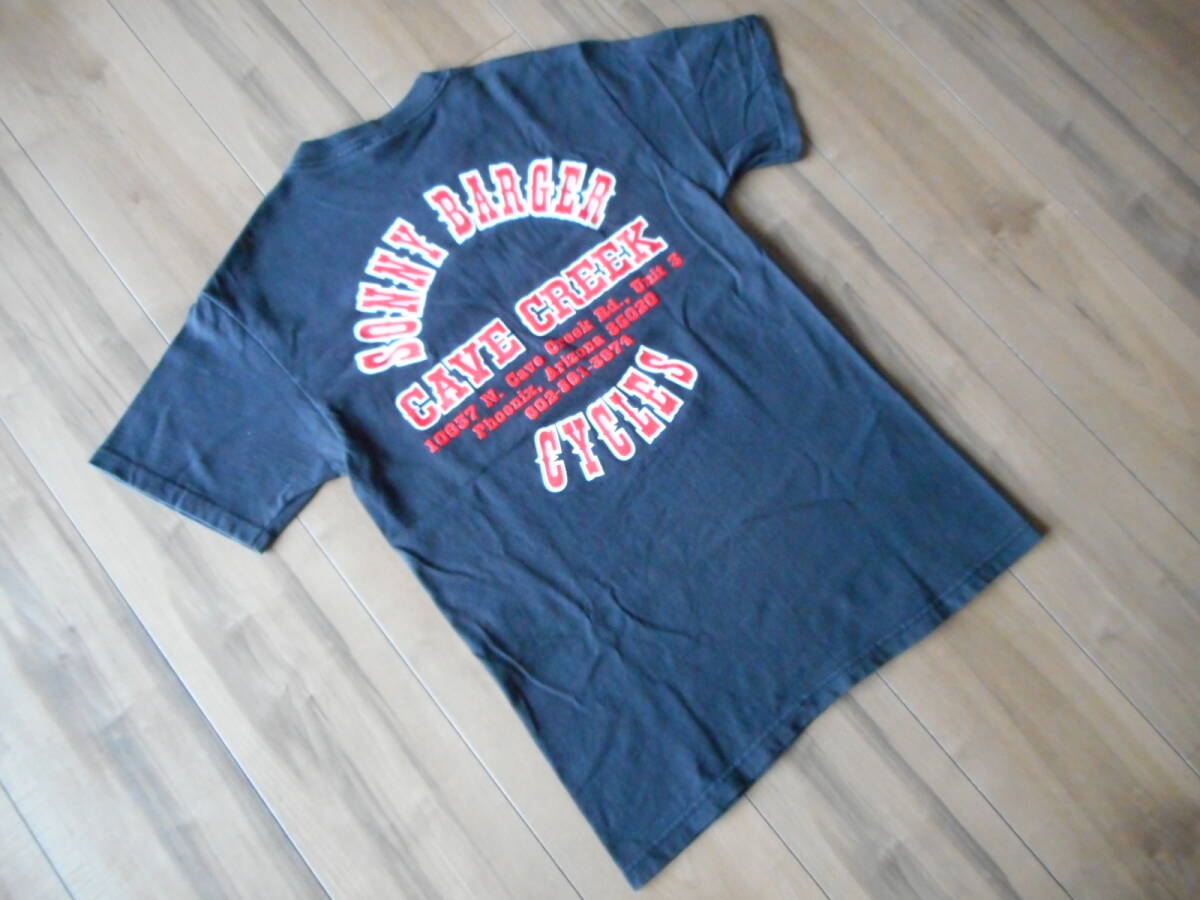 レア 90s HELLS ANGELS ヘルズエンジェルス SONNY BARGER CYCLES CAVE CREEK ソニーバージャー Hanes ヘインズ ジャマイカ制 Tシャツ