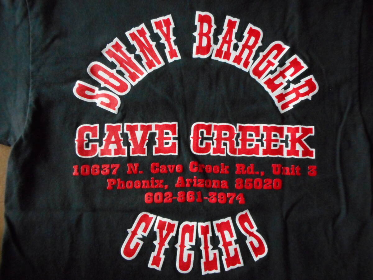 レア 90s HELLS ANGELS ヘルズエンジェルス SONNY BARGER CYCLES CAVE CREEK ソニーバージャー Hanes ヘインズ ジャマイカ制 Tシャツ