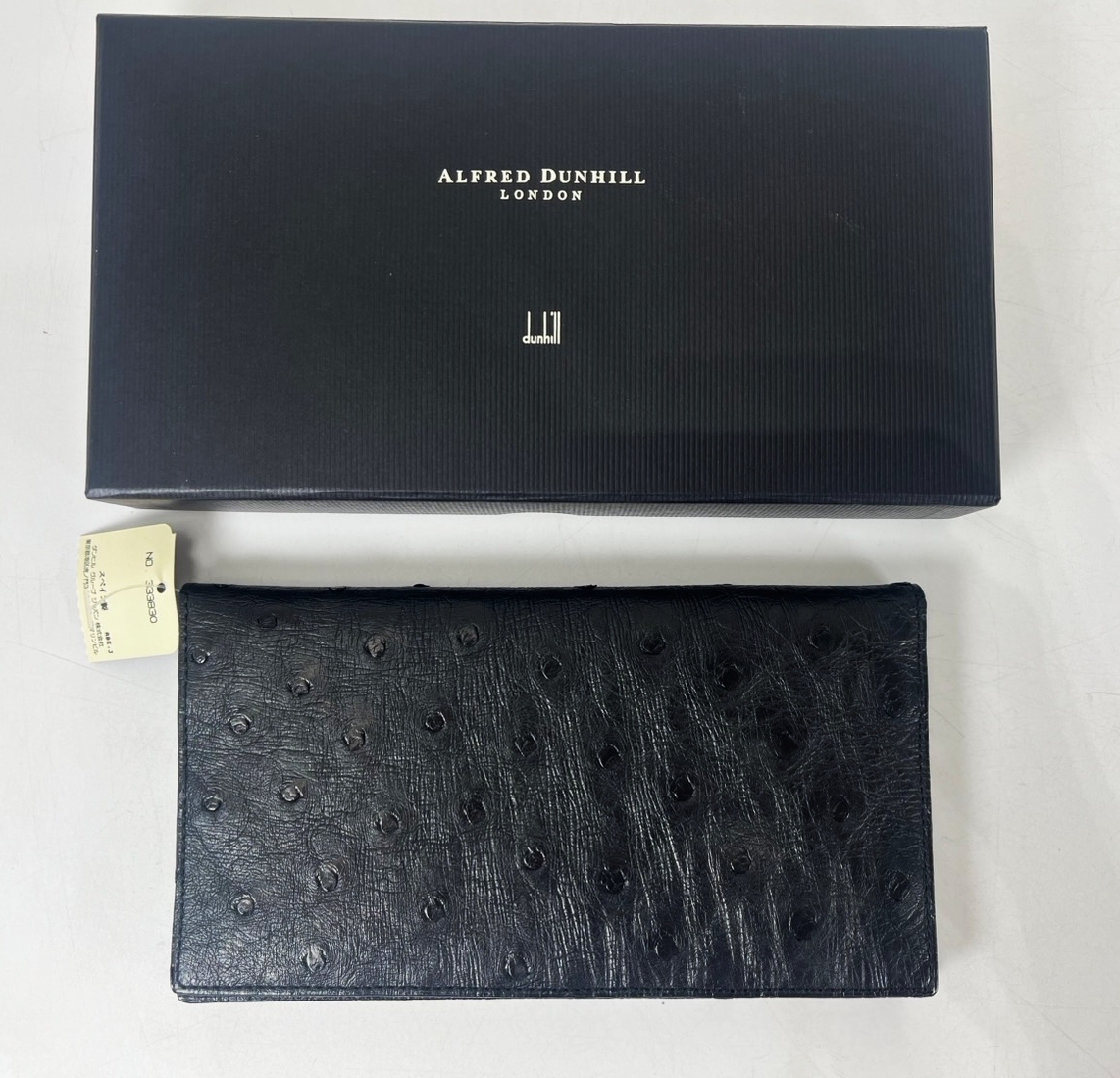未使用 dunhill ダンヒル レザー長財布 ブラック 黒 未使用 箱あり 1円~ dunhill ダンヒル 財布 長財布 黒 ブラック