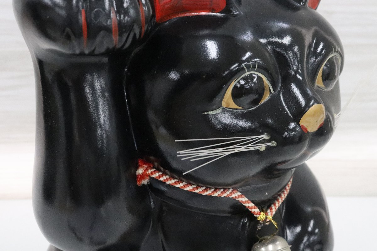 招き猫 陶器 置物3個 千万両 億万両 行董】招き猫 2点まとめ 千万両 福 縁起物 開運 金運 貯金箱