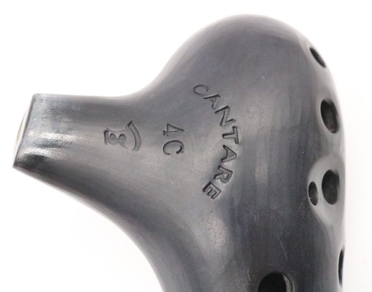 CANTAR 黒 オカリナ 4C カンターレ ト足】CANTARE 4C オカリナ カンターレ ブラック系 陶器製